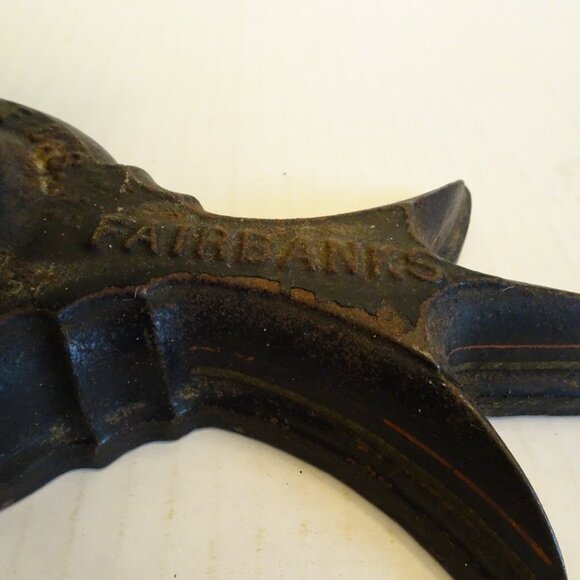 United States Postal Office Scale 4 lb. Limit Fairbanks  - Cast Iron & Brass - Picture 6 of 12